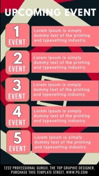 Event Program Design Temp Event schedule graphic design/ Schedule templ Template | PosterMyWall