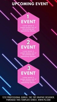 Event Program Design Temp Event schedule graphic design/ Schedule temp Template | PosterMyWall