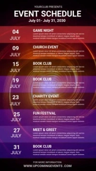 Event Schedule Instagram Story template