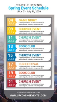 Event Schedule Instagram Story template