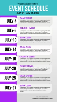 Event Schedule Instagram Story template