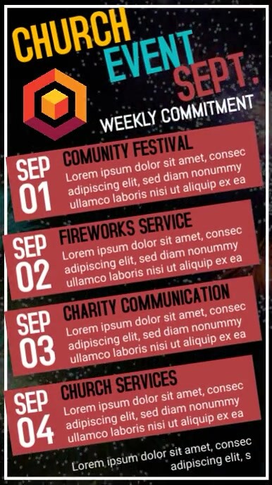 Event Day Guide Poster event schedule poster Template | PosterMyWall