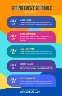 Event Schedule Template Tabloide
