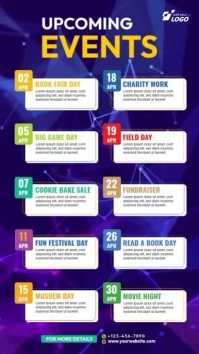 Event Schedule Template Instagram Story