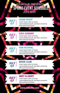 Event Schedule Template Tabloid