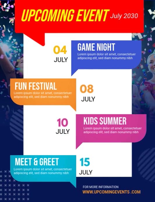 Event Schedule Template Flyer (US Letter)