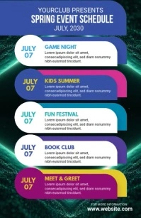 Event Schedule Template Tabloid