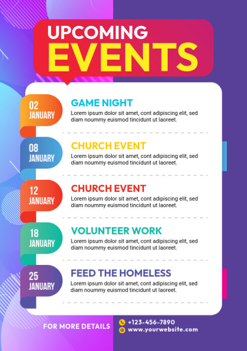 Event Schedule Template | PosterMyWall
