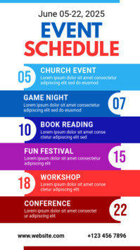 upcoming events/Event schedule poster Template | PosterMyWall