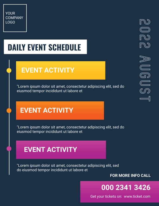 Event Program Design Temp Event Program Template Design