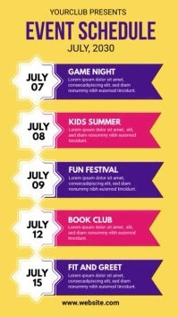 Event Schedule Template Instagram Story