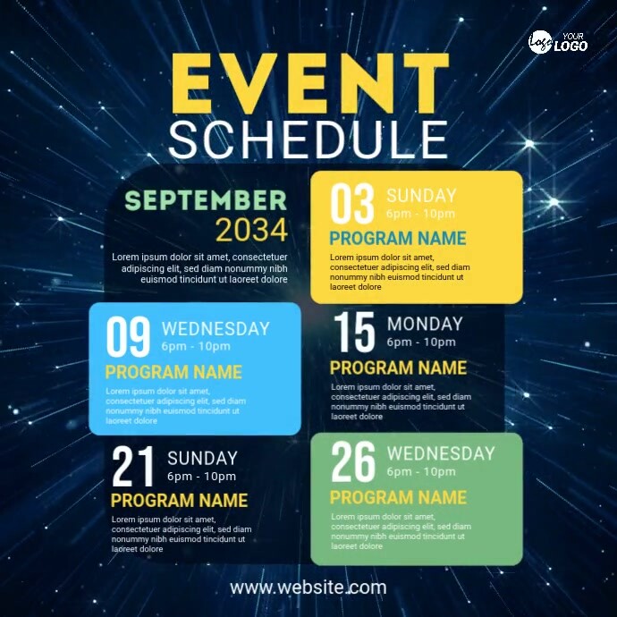 Event Program Design Ideas