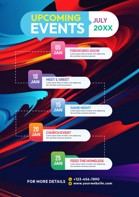 Event Schedule Template | PosterMyWall