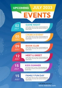Event Schedule Template A4