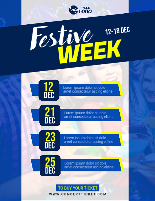 Event Schedule Template Flyer (US Letter)