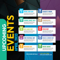 Event Schedule Template Instagram-Beitrag