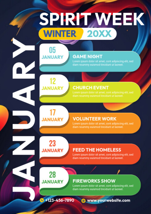 Event Schedule Template | PosterMyWall