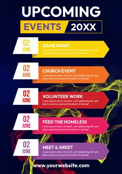 Event Schedule Video Template | PosterMyWall