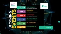 Event Schedule Video Template for Upcoming Event Promotions and Agendas Message Twitter