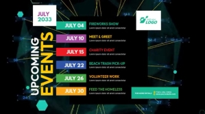 Event Schedule Video Template for Upcoming Event Promotions and Agendas Twitter Post