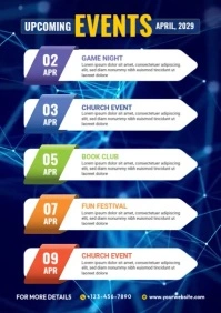 Event Schedule Video Template A4