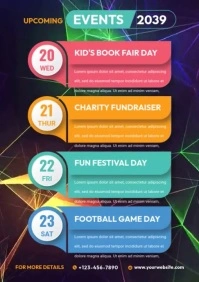 Event Schedule Video Template A4