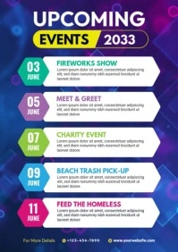 Event Schedule Video Template A4