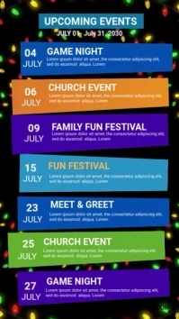 Event Schedule WhatsApp Status template