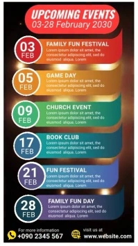 Event Schedule Whatsapp Status template