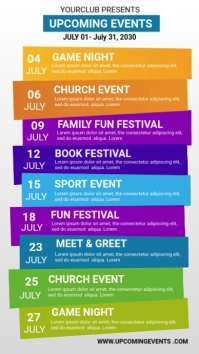 Event Schedule WhatsApp Status template