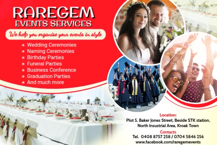 Event Program Ad Examples event services ad Template | PosterMyWall