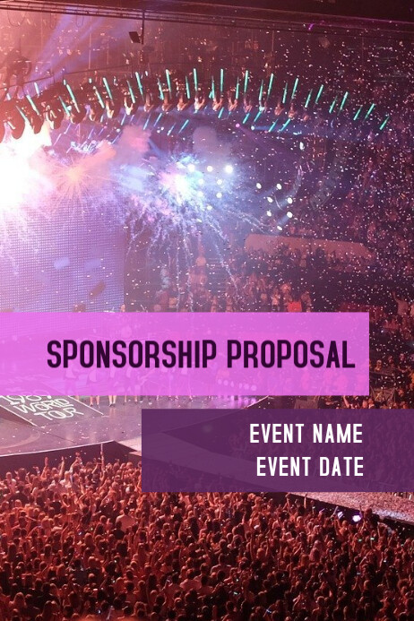 Event sponsorship proposal Template | PosterMyWall
