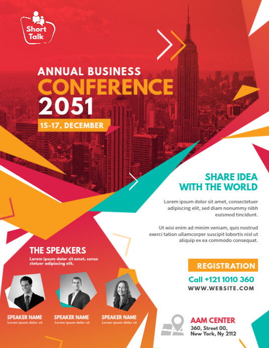 Event Summit Conference Flyer Template | PosterMyWall
