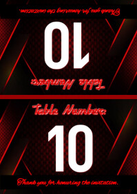 Pageant Number Template | PosterMyWall