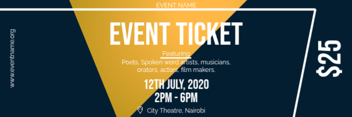 event ticket Template | PosterMyWall