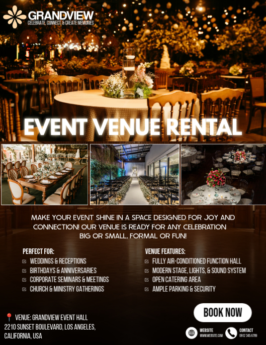 Copy of Event Venue Rental | PosterMyWall