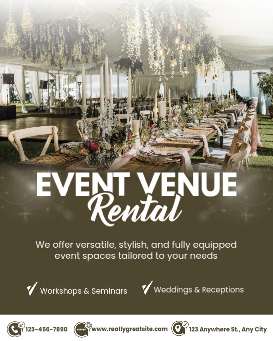 EVENT VENUE RENTAL INSTAGRAM POST template