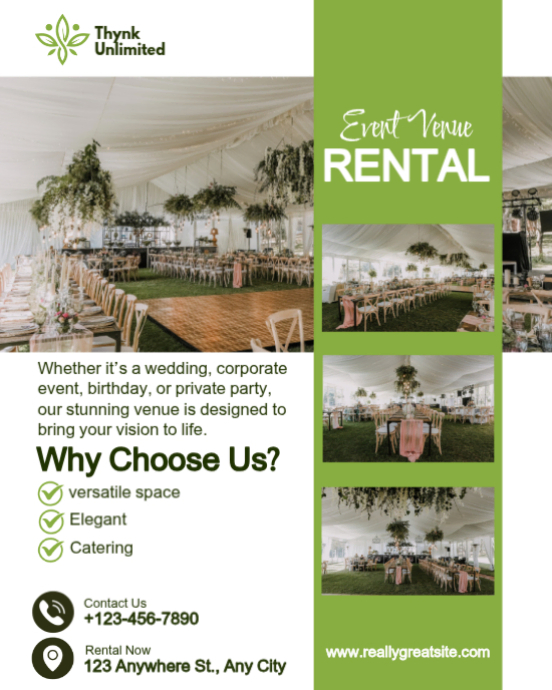 EVENT VENUE RENTAL INSTAGRAM POST Template | PosterMyWall