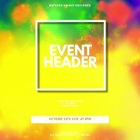 Event video design Template for instagram Квадрат (1 : 1)