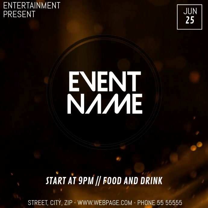 Video Flyer Event video flyer template | PosterMyWall