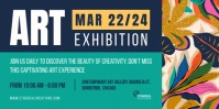 Eventbrite Banner Art Exhibition template