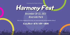 Purple Music Festival แบนเนอร์ Eventbrite Template