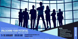 Blue Eventbrite Business Eventbrite Banner Template