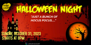 Red Halloween Event Baner Eventbrite Template