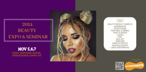 Purple eventbrite templates, beauty, seminar, confer Eventbrite Banner