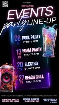 Events Calendar Design Template Instagram Story