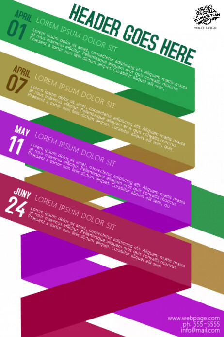 Events Calendar Flyer Template | PosterMyWall