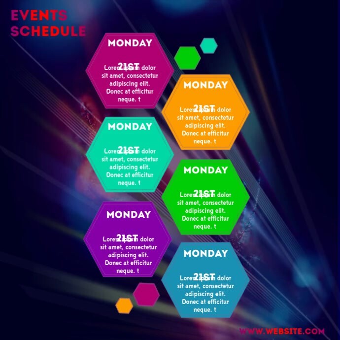 events schedule Template | PosterMyWall