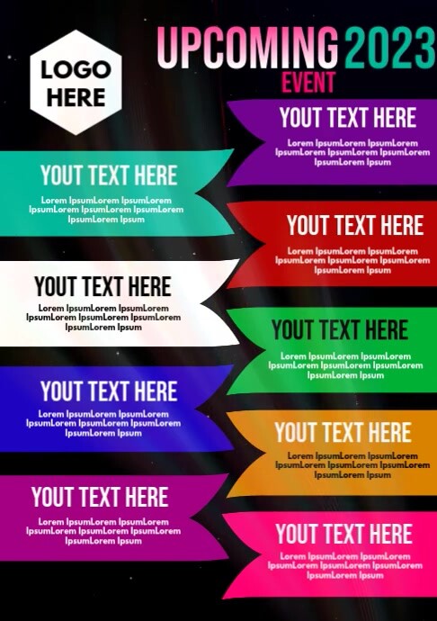 Events Schedule Template PosterMyWall