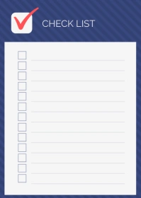 Events Schedule To do Check List A6 template